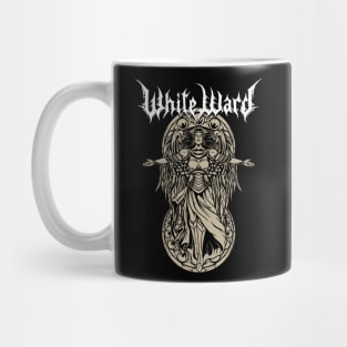 White Ward metal Mug